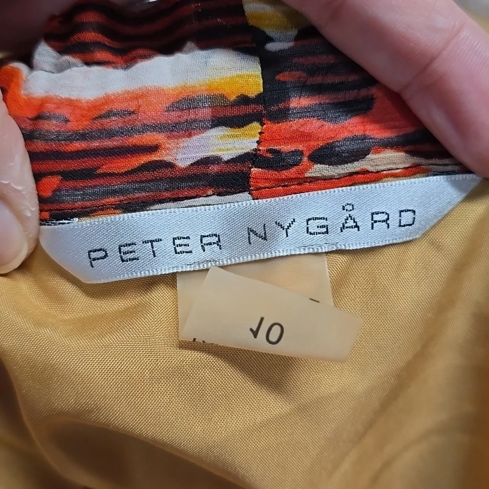 {Peter Nygard} Women's Button Front Animal Print Skirt - Size 10 - Picture 10 of 12